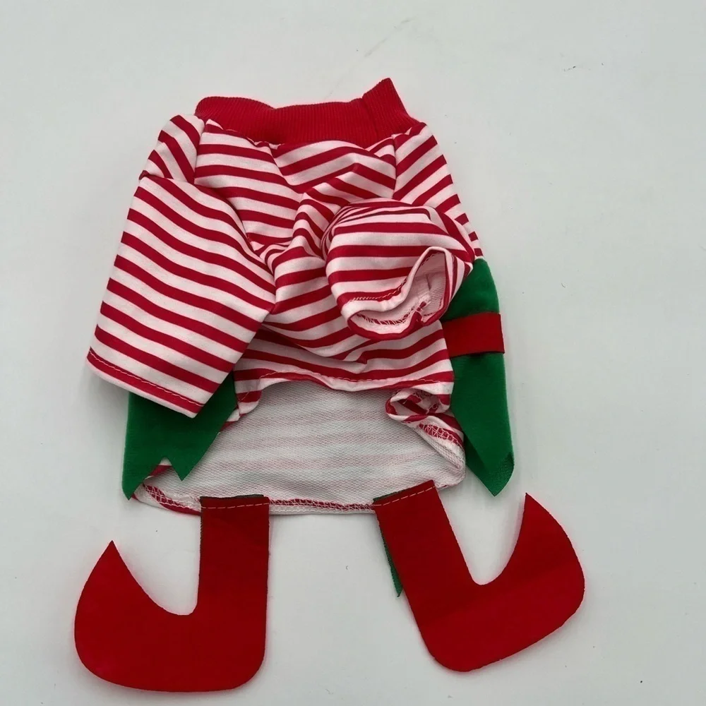 Christmas Dog Elf Costume - Size Small